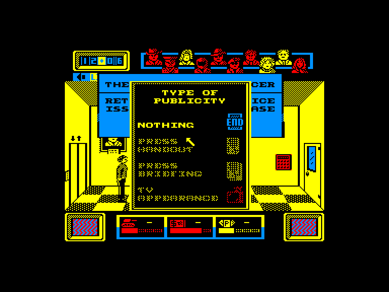 screenshot of the Amstrad CPC game Hijack by GameBase CPC