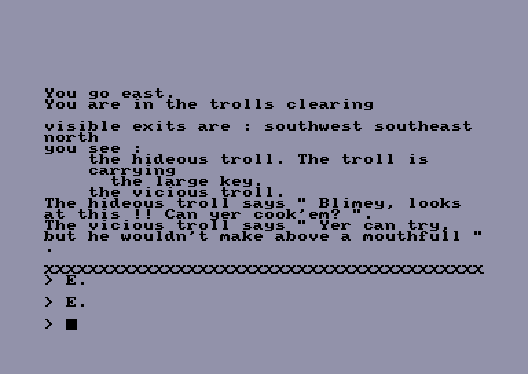 screenshot of the Amstrad CPC game Hobbit (the) by GameBase CPC