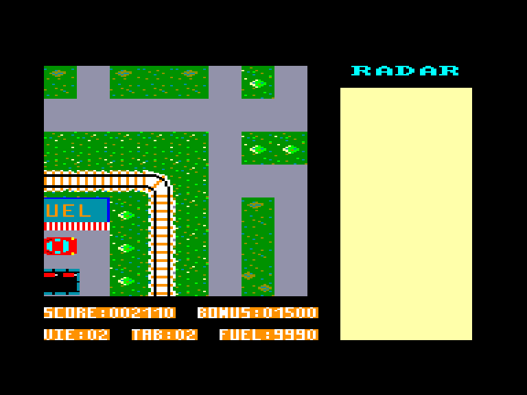 screenshot of the Amstrad CPC game Hold-Up by GameBase CPC