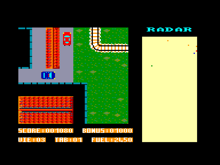 screenshot of the Amstrad CPC game Hold-Up by GameBase CPC