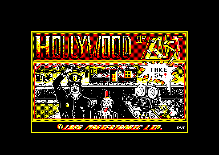 screenshot of the Amstrad CPC game Hollywood or Bust by GameBase CPC