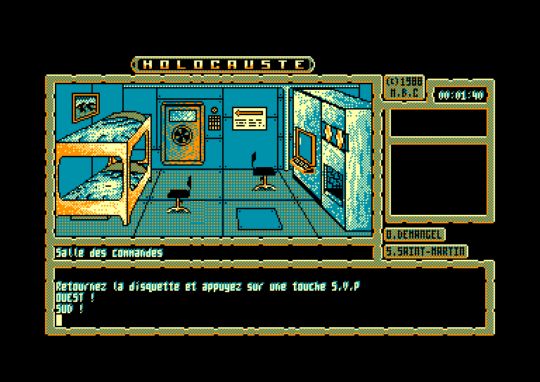 screenshot of the Amstrad CPC game Holocauste by GameBase CPC