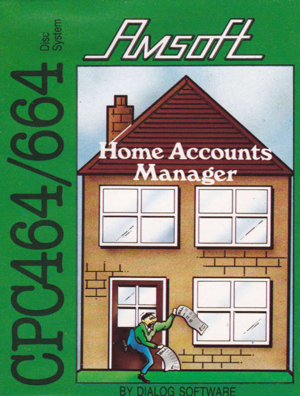screenshot of the Amstrad CPC game Home Accounts Manager by GameBase CPC