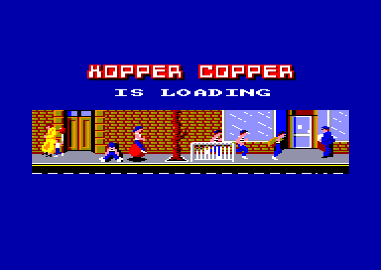 screenshot of the Amstrad CPC game Hopper copper by GameBase CPC