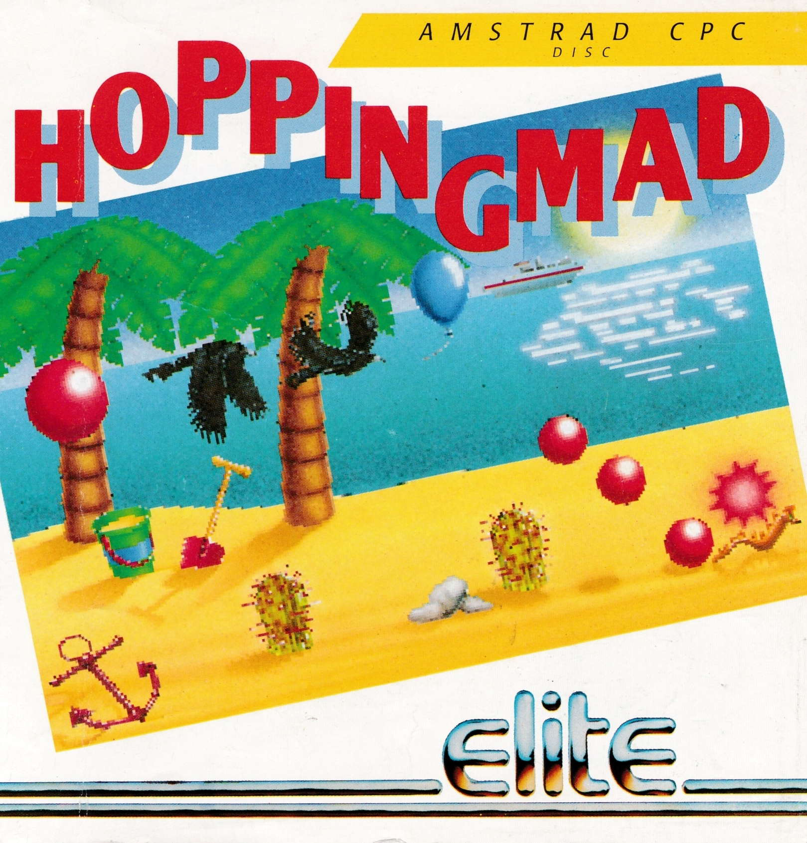 cover of the Amstrad CPC game Hopping Mad  by GameBase CPC