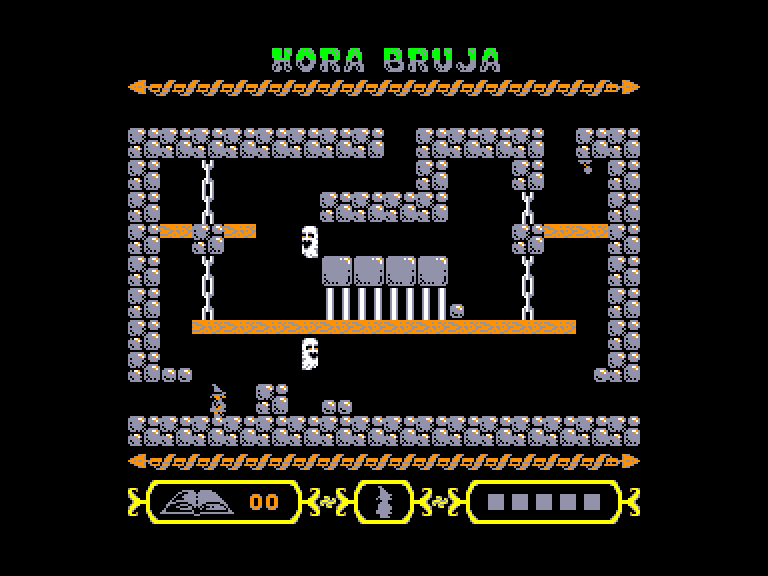 screenshot of the Amstrad CPC game Hora Bruja by GameBase CPC