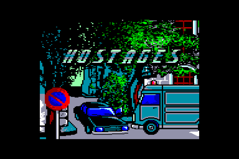screenshot of the Amstrad CPC game Hostages by GameBase CPC