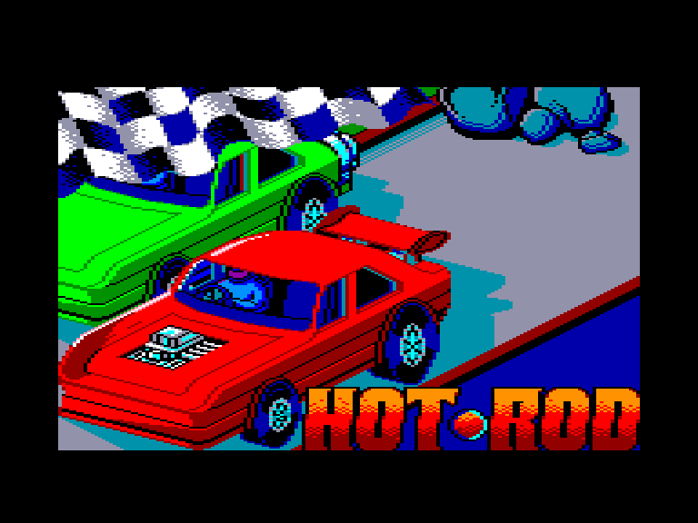screenshot of the Amstrad CPC game Hot-Rod by GameBase CPC