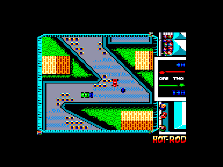 screenshot of the Amstrad CPC game Hot-Rod by GameBase CPC
