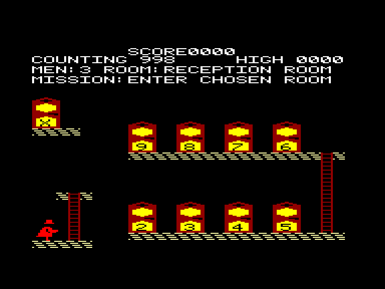 screenshot of the Amstrad CPC game House of Usher by GameBase CPC