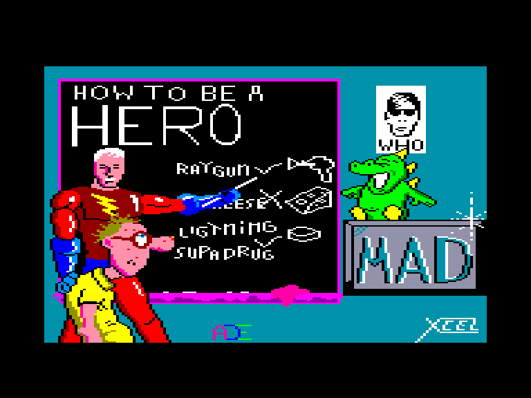 screenshot of the Amstrad CPC game How to be a hero by GameBase CPC