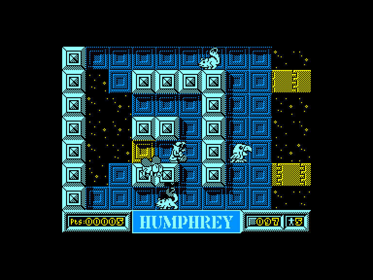 screenshot of the Amstrad CPC game Humphrey by GameBase CPC