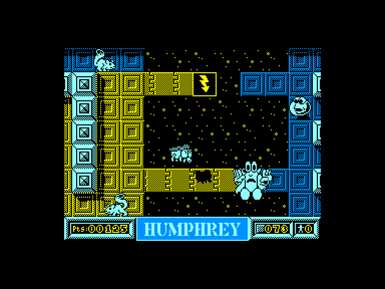 screenshot of the Amstrad CPC game Humphrey by GameBase CPC