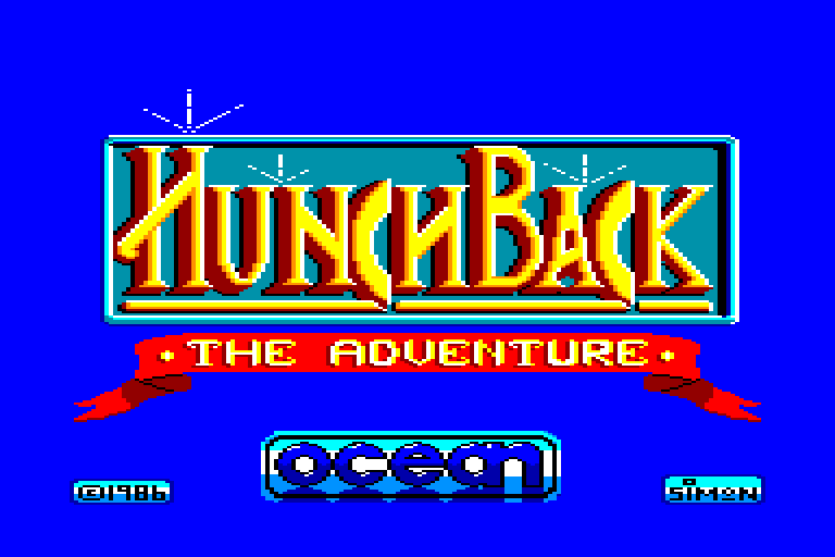 screenshot of the Amstrad CPC game Hunchback - The Adventure by GameBase CPC