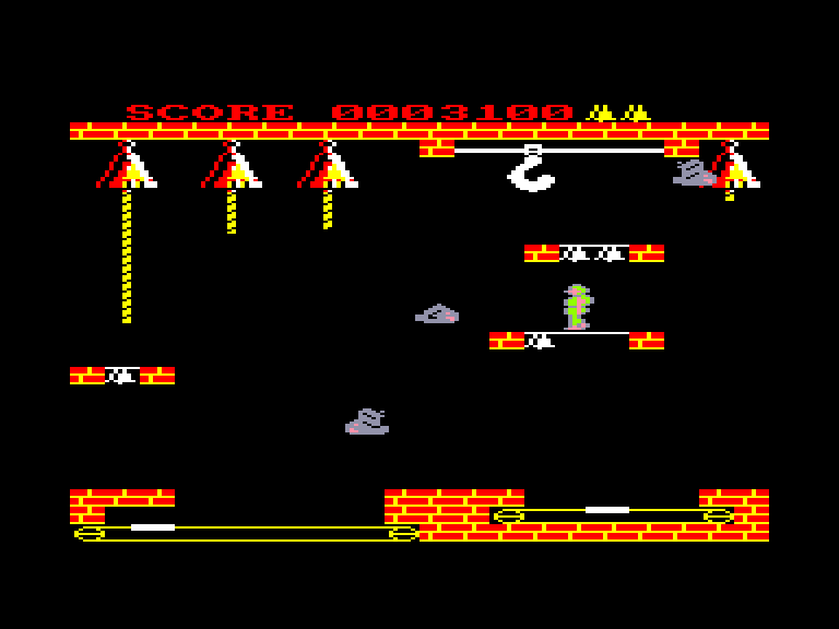 screenshot of the Amstrad CPC game Hunchback II - Quasimodo's Revenge by GameBase CPC