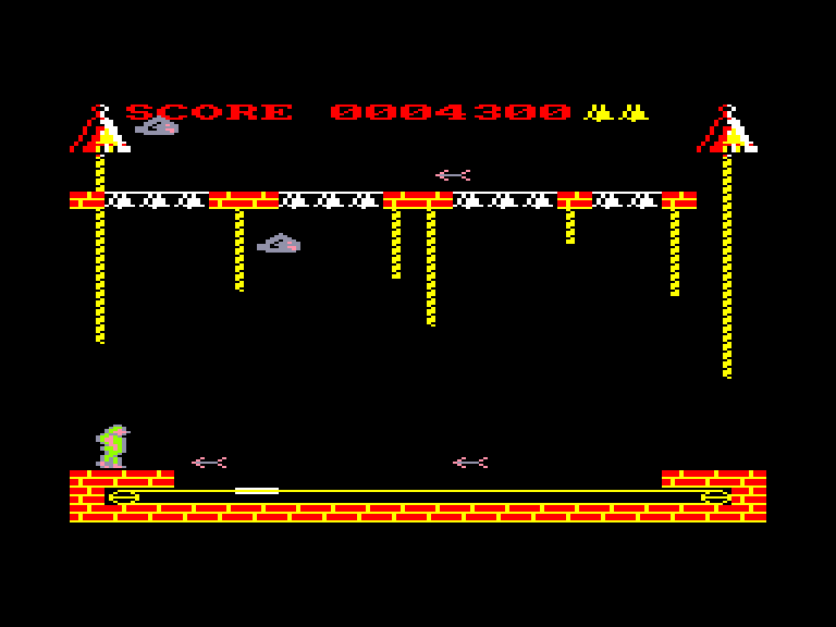 screenshot of the Amstrad CPC game Hunchback II - Quasimodo's Revenge by GameBase CPC