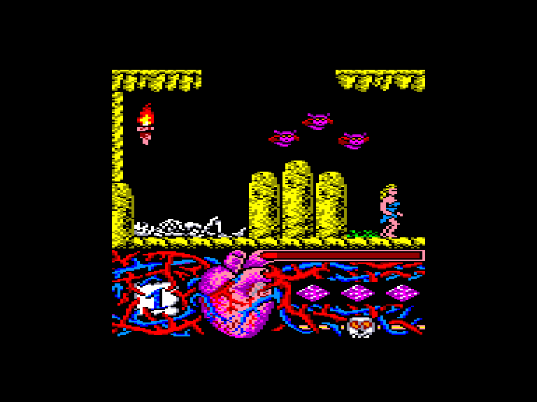 screenshot of the Amstrad CPC game Hundra by GameBase CPC