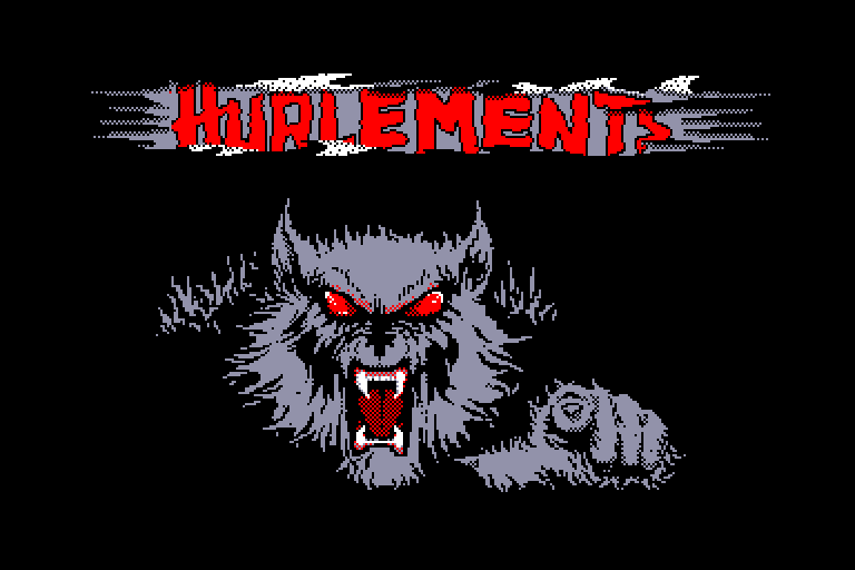 screenshot of the Amstrad CPC game Hurlements