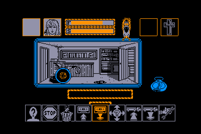 screenshot of the Amstrad CPC game Hurlements by GameBase CPC