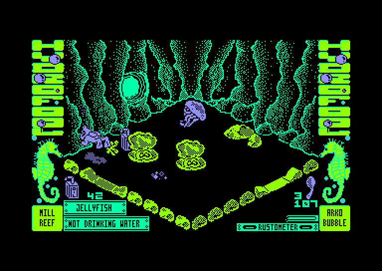screenshot of the Amstrad CPC game Hydrofool by GameBase CPC