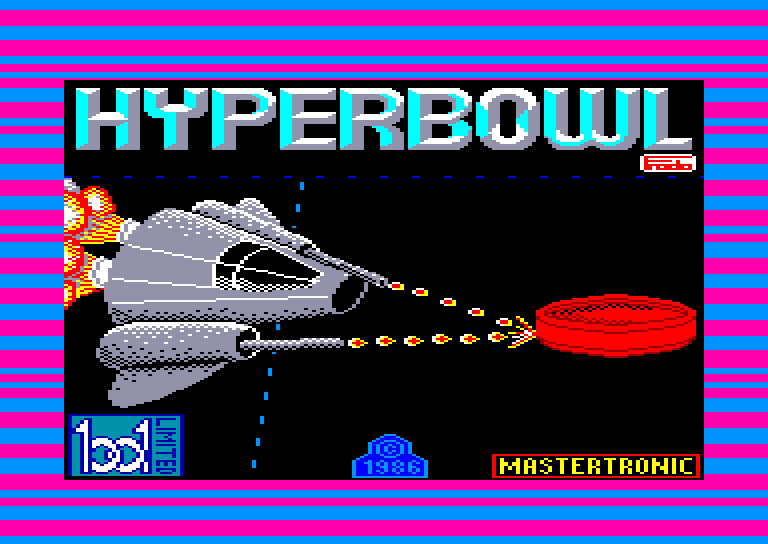screenshot of the Amstrad CPC game Hyperbowl by GameBase CPC