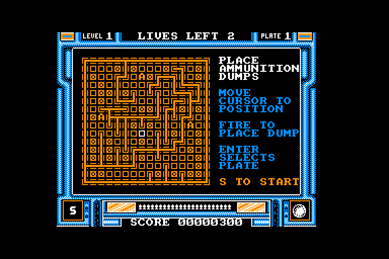 screenshot of the Amstrad CPC game I.S.S. - Incredible Shrinking Sphere by GameBase CPC