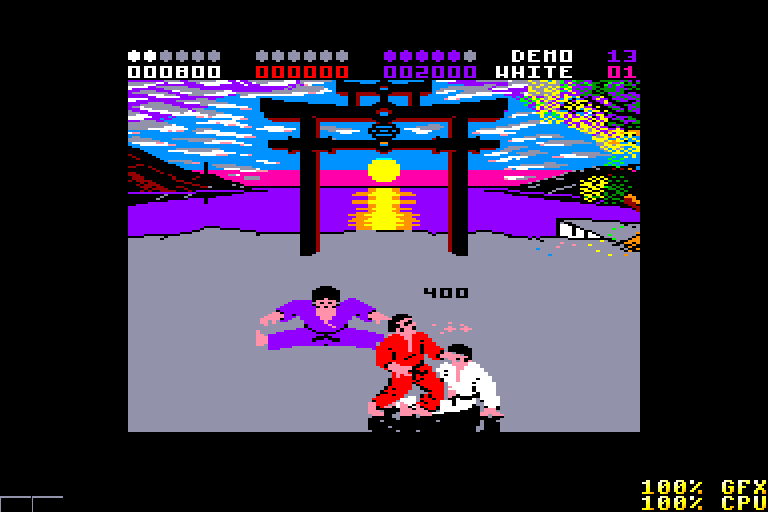 screenshot of the Amstrad CPC game IK + by GameBase CPC