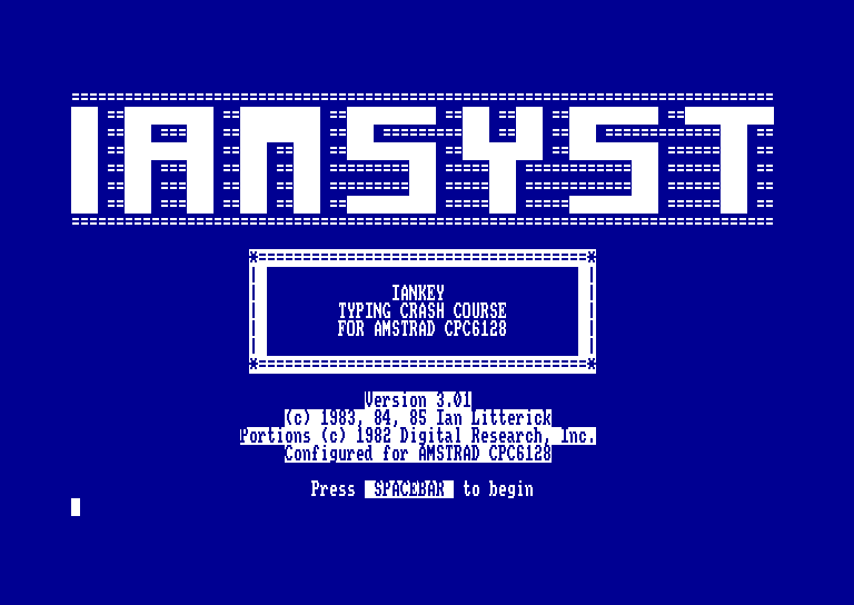 screenshot of the Amstrad CPC game Iankey by GameBase CPC