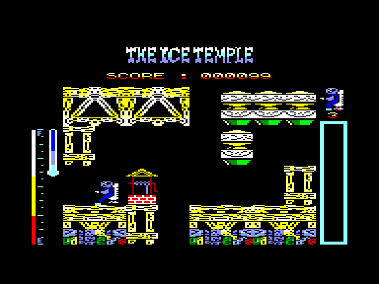 screenshot of the Amstrad CPC game Ice temple (the) by GameBase CPC
