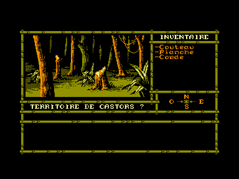 screenshot of the Amstrad CPC game Ile Oubliée (l') by GameBase CPC
