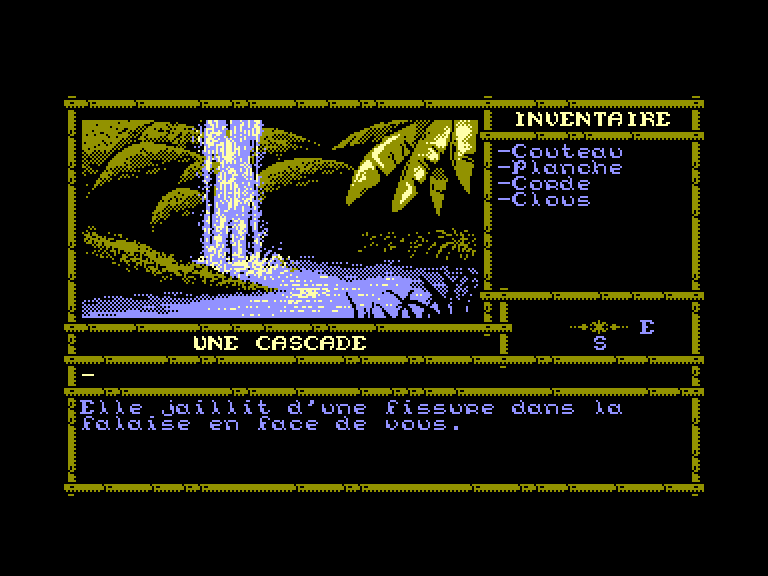 screenshot of the Amstrad CPC game Ile Oubliée (l') by GameBase CPC