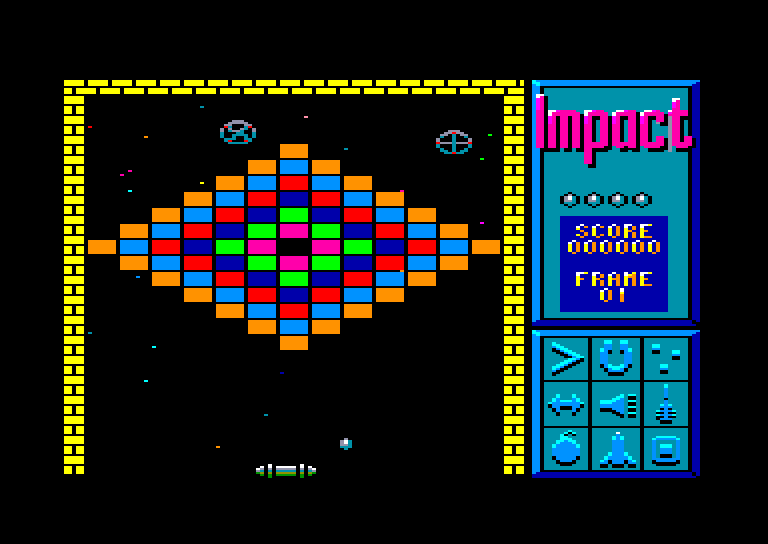 screenshot of the Amstrad CPC game Impact by GameBase CPC