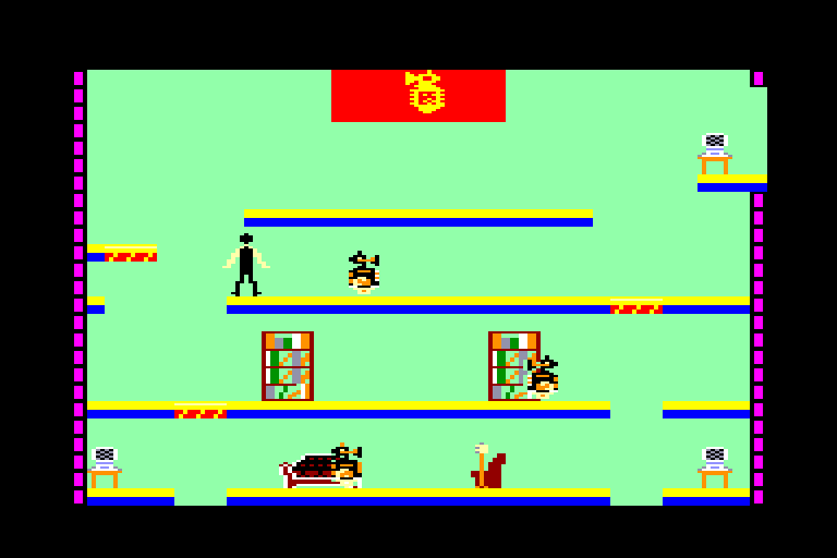 screenshot of the Amstrad CPC game Impossible Mission by GameBase CPC