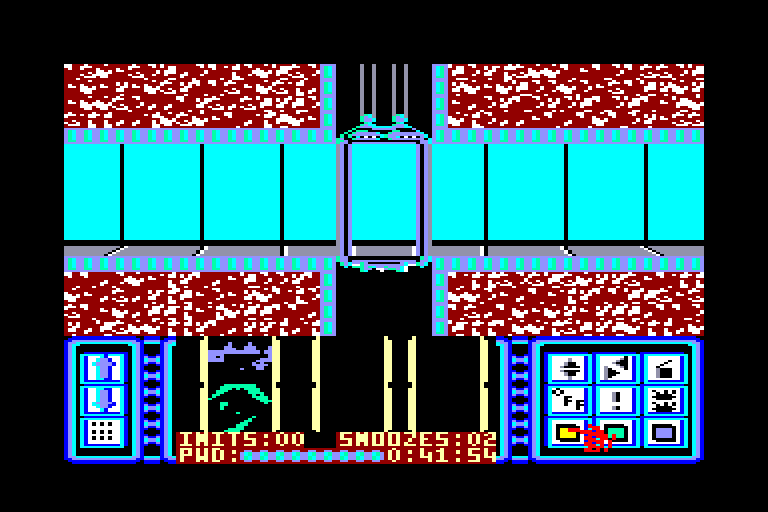 screenshot of the Amstrad CPC game Impossible Mission by GameBase CPC