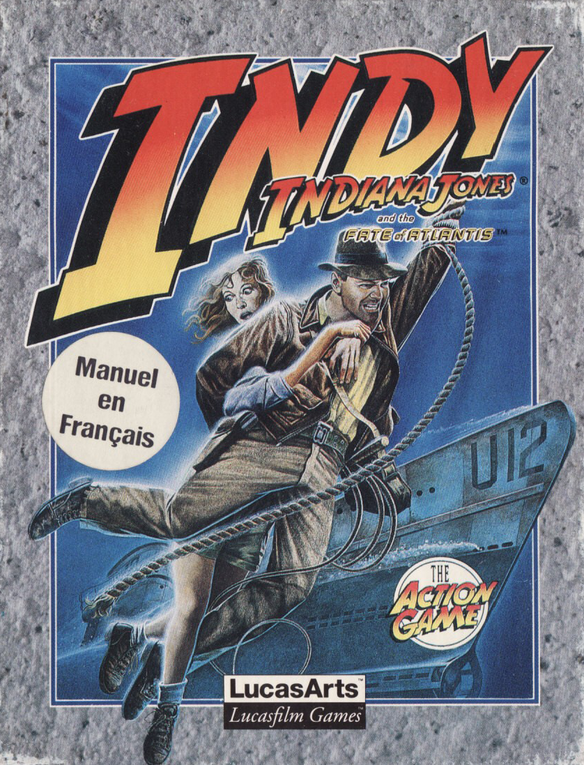 screenshot of the Amstrad CPC game Indiana Jones And The Fate Of Atlantis by GameBase CPC