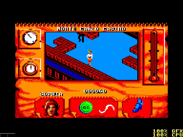 screenshot of the Amstrad CPC game Indiana Jones And The Fate Of Atlantis by GameBase CPC