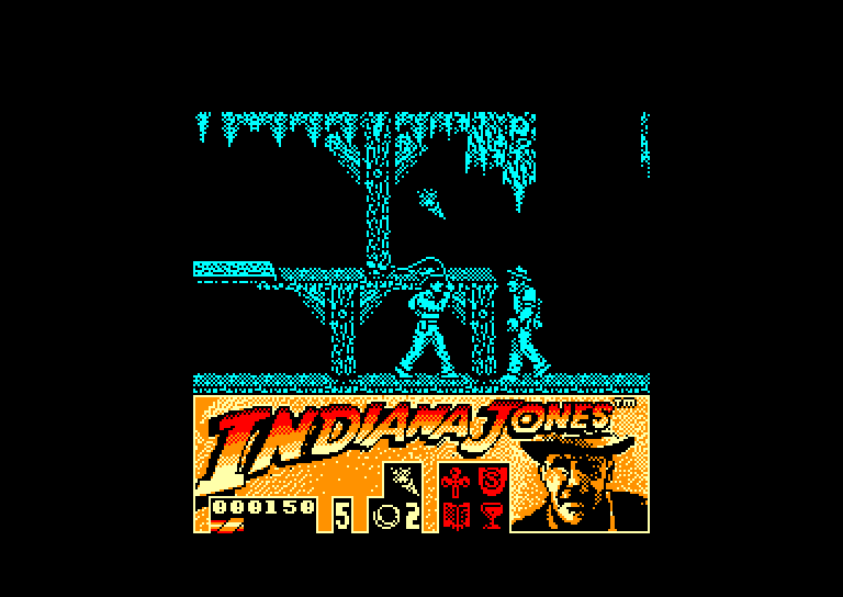 screenshot of the Amstrad CPC game Indiana Jones And The Last Crusade by GameBase CPC