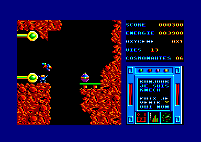 screenshot of the Amstrad CPC game Inertie by GameBase CPC