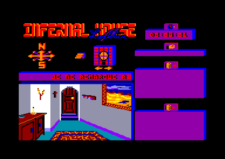 screenshot of the Amstrad CPC game Infernal house by GameBase CPC