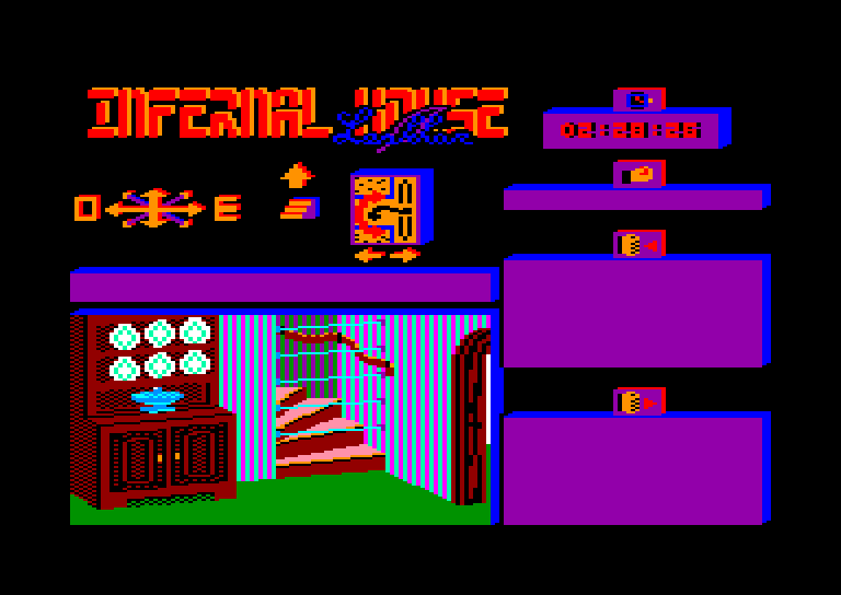 screenshot of the Amstrad CPC game Infernal house by GameBase CPC