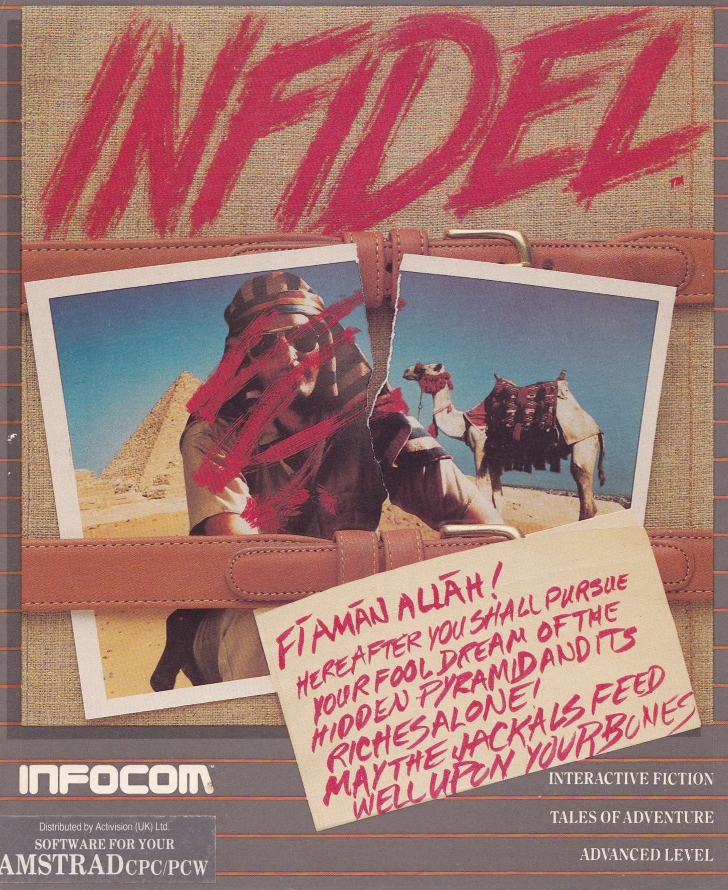 screenshot of the Amstrad CPC game Infidel by GameBase CPC