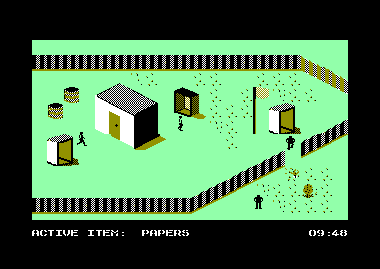 screenshot of the Amstrad CPC game Infiltrator by GameBase CPC