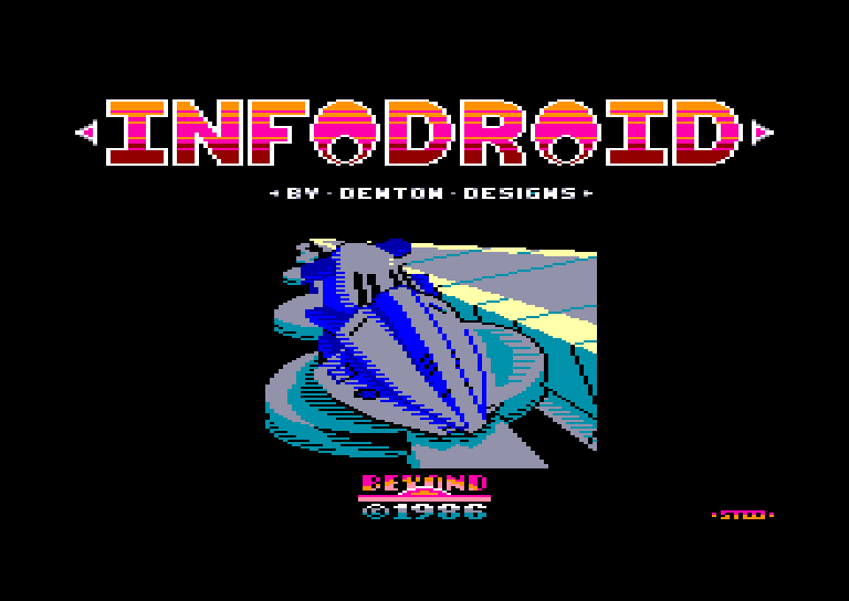 screenshot of the Amstrad CPC game Infodroid by GameBase CPC