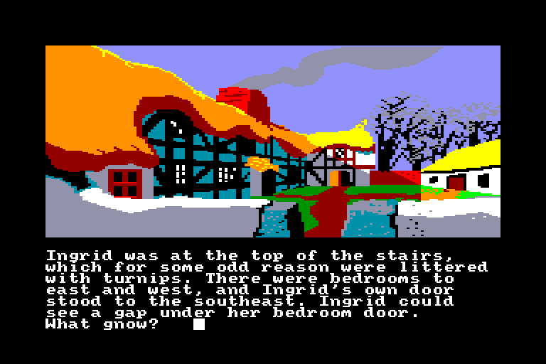 screenshot of the Amstrad CPC game Ingrid's back by GameBase CPC