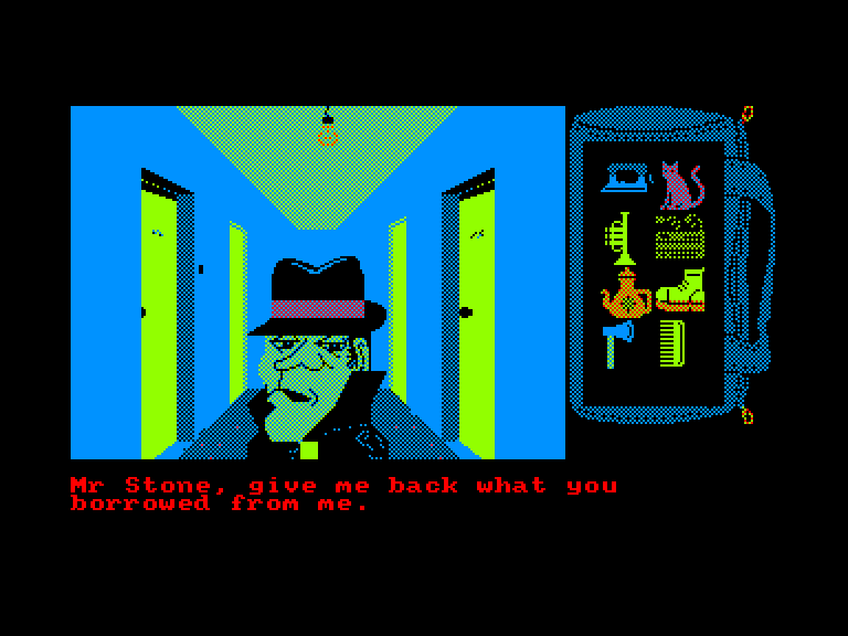 screenshot of the Amstrad CPC game Heritage - Panique a Las Vegas by GameBase CPC