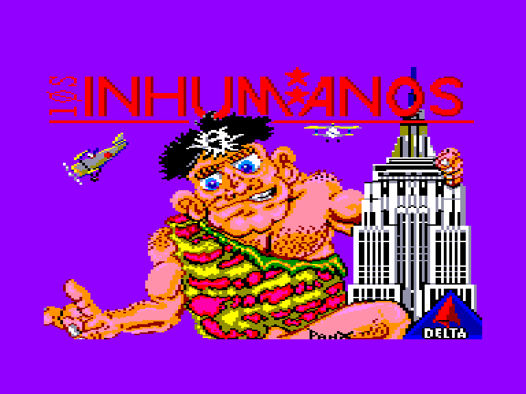 screenshot of the Amstrad CPC game Inhumanos (los) by GameBase CPC