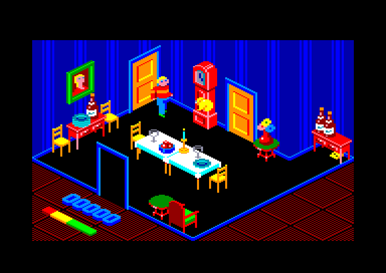 screenshot of the Amstrad CPC game Inside Outing by GameBase CPC