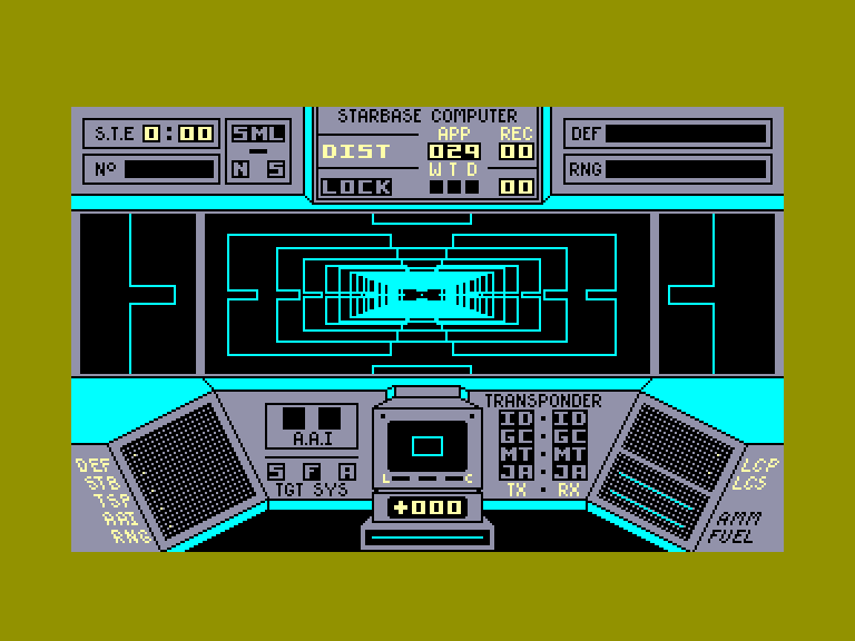 screenshot of the Amstrad CPC game Interdictor pilot by GameBase CPC
