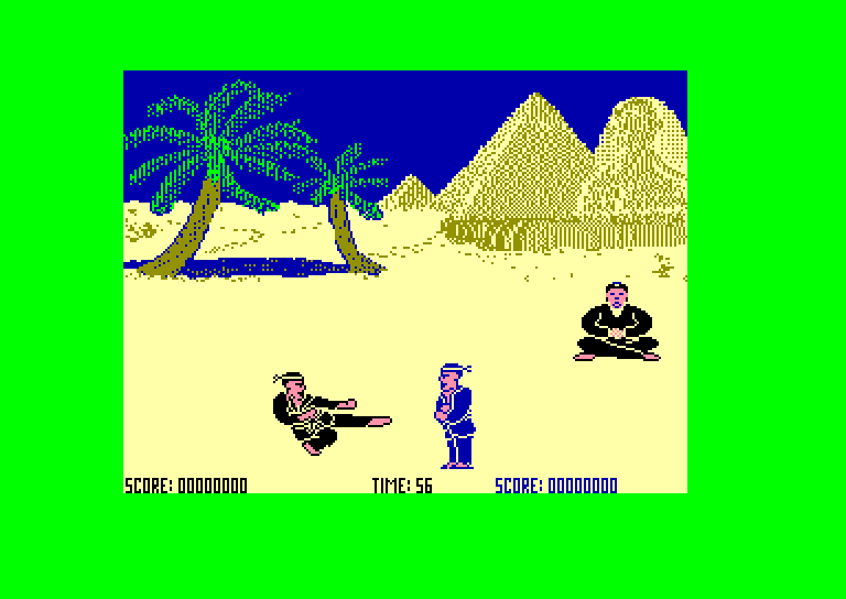 screenshot of the Amstrad CPC game International karate by GameBase CPC