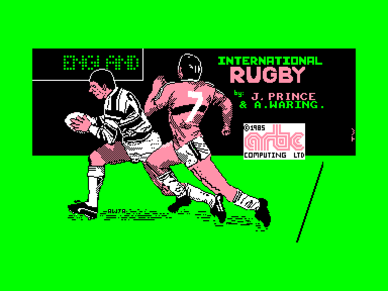 screenshot of the Amstrad CPC game International rugby by GameBase CPC